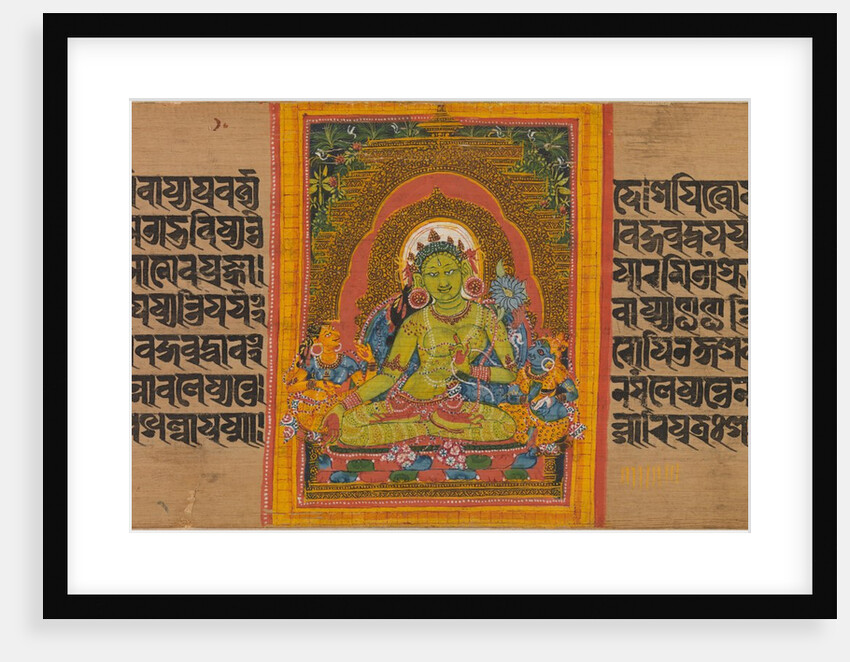 Green Tara, Folio from… Manuscript, early 12th century by Unknown
