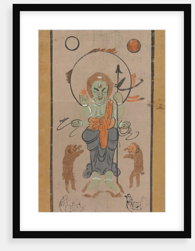 Otsu-e of Shomen Kongoyasha, 17th century by Unknown