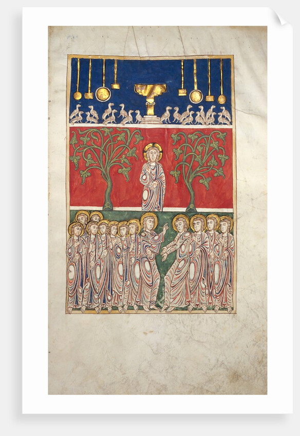 Leaf from a Beatus Manuscript: the Opening of the Fifth Seal, ca. 1180 by Unknown