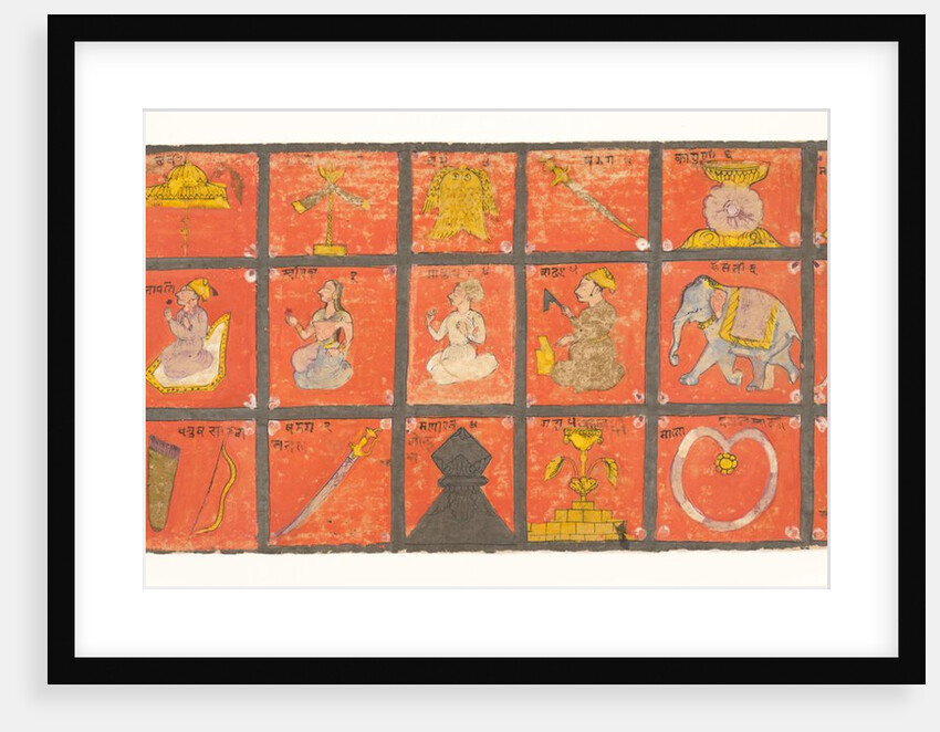 Symbols of the Chakravartin… a Digambara Manuscript, Possibly the Shalibhadra, late 17th cent by Unknown