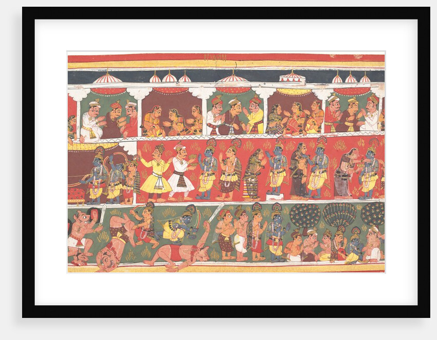 Encounters in Mathura: Page from a Dispersed Bhagavata Purana…, ca. 1700 by Unknown