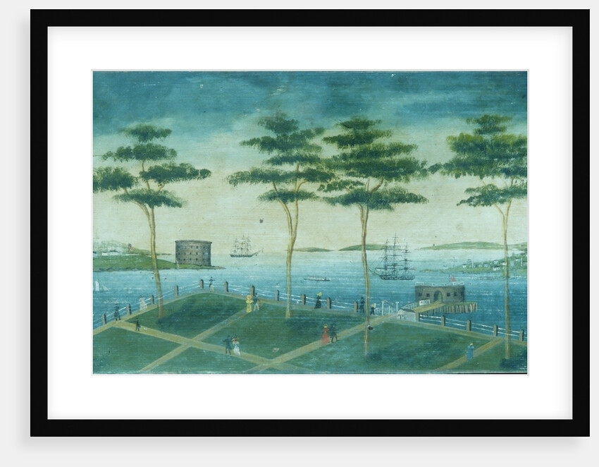 View of the Battery, New York, 1800-1850 by Unknown
