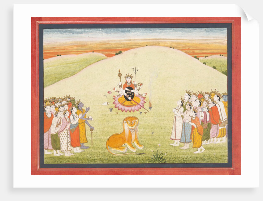 The Creation of Durga: Page from a Dispersed Markandeya Purana…, ca. 1810-20 by Unknown