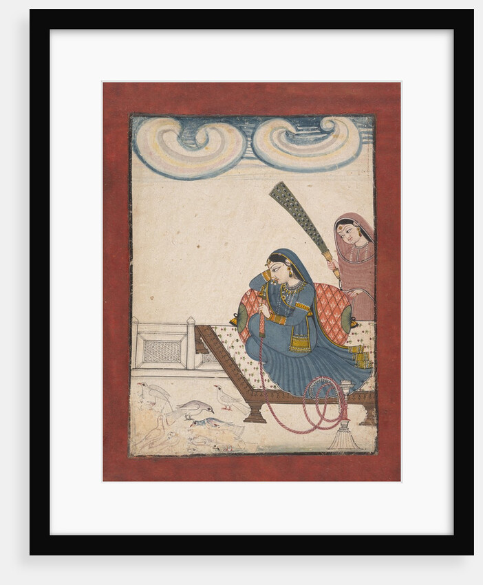 A Lady Gazing at Doves, ca. 1780-1800 by Unknown