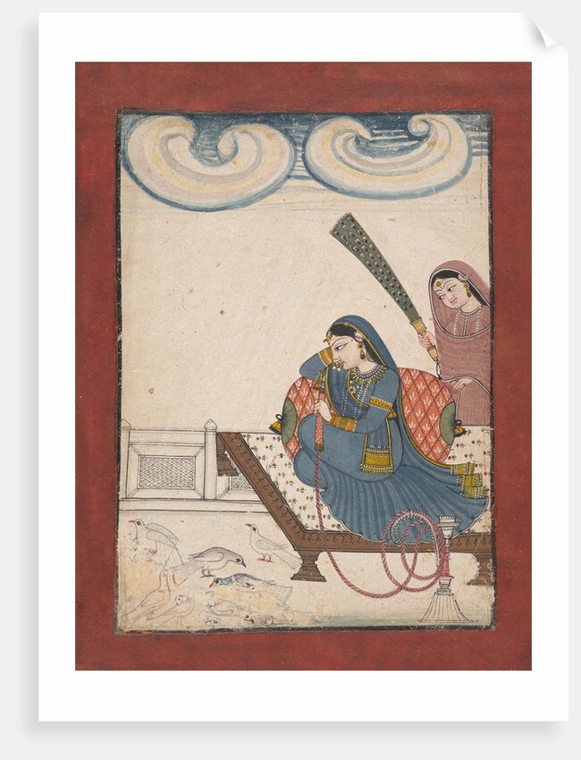 A Lady Gazing at Doves, ca. 1780-1800 by Unknown