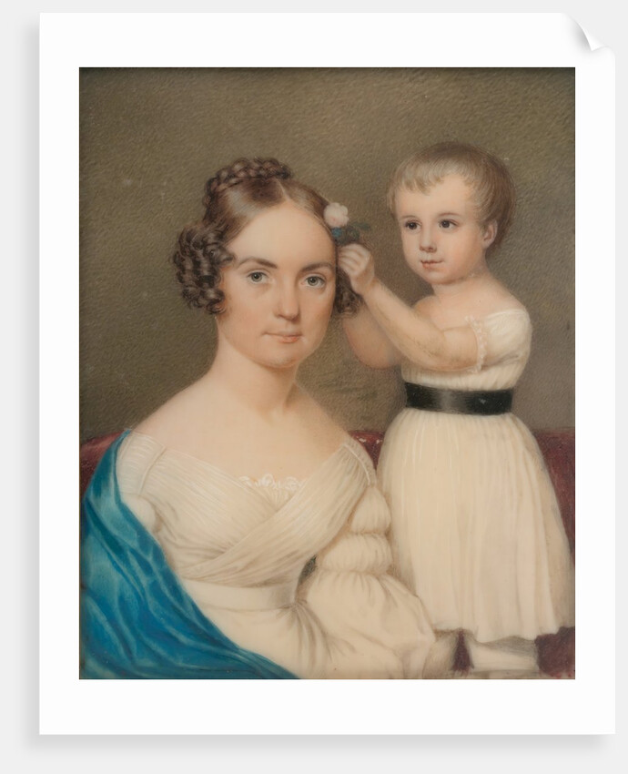 Mrs. William Gordon Ver Planck and Her Son Samuel Hopkins Ver Planck, ca. 1828 by Unknown