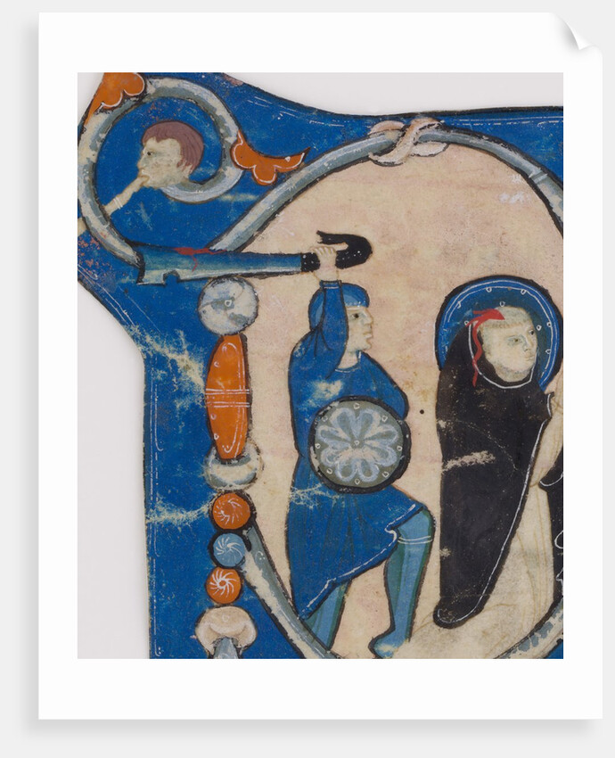 Initial P with the Martyrdom of Saint Peter Martyr, second half 13th century by Unknown