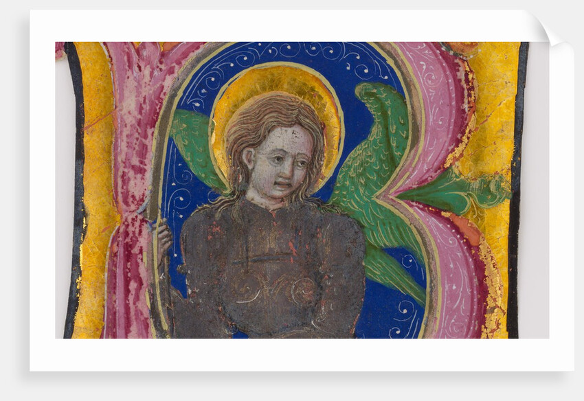 Manuscript Leaf Cutting from a Choir Book with an Illuminated Initial B…, 2nd half of the 15th cen by Unknown