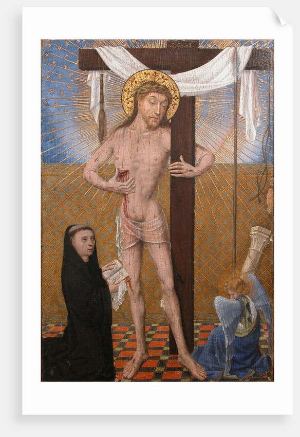 Man of Sorrows with Kneeling Donor, fourth quarter 15th century with modern additons by Unknown