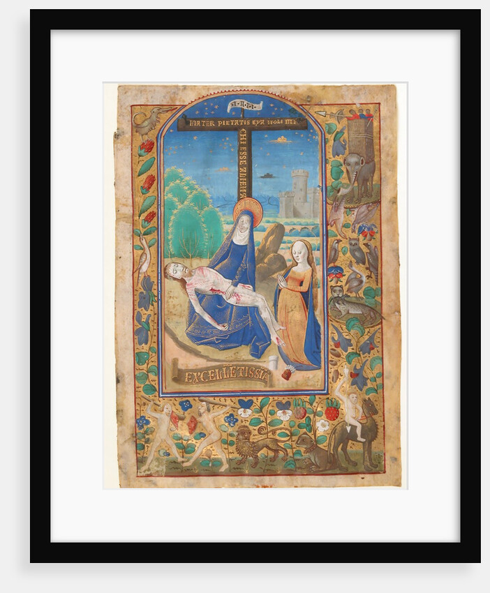 Manuscript Leaf with the Pieta, from a Book of Hours, last quarter 15th century by Unknown