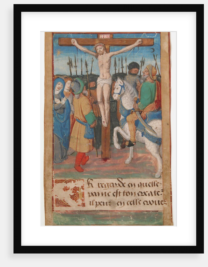Manuscript Leaf with the Crucifixion, from a Book of Hours, 15th century by Unknown