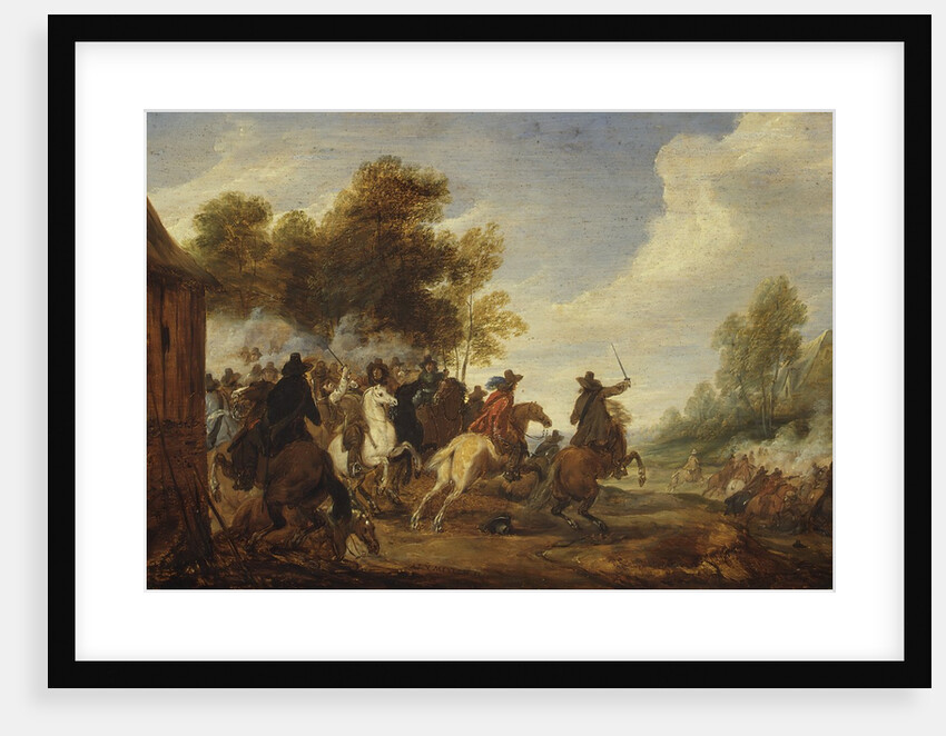 A Cavalry Engagement by Adam Frans van der Meulen