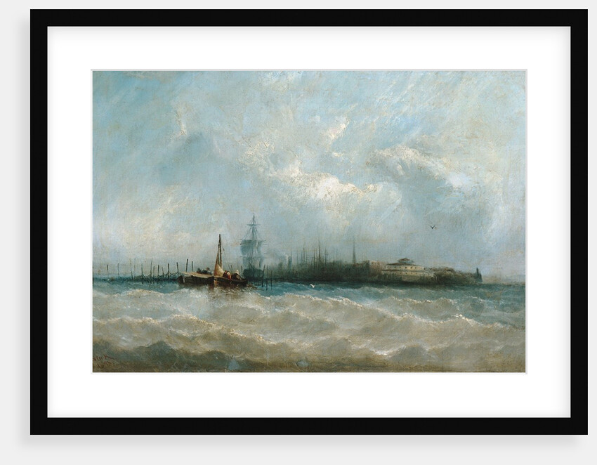 New York from the Harbor Showing the Battery and Castle Garden, 1858 by Alfred Copestick