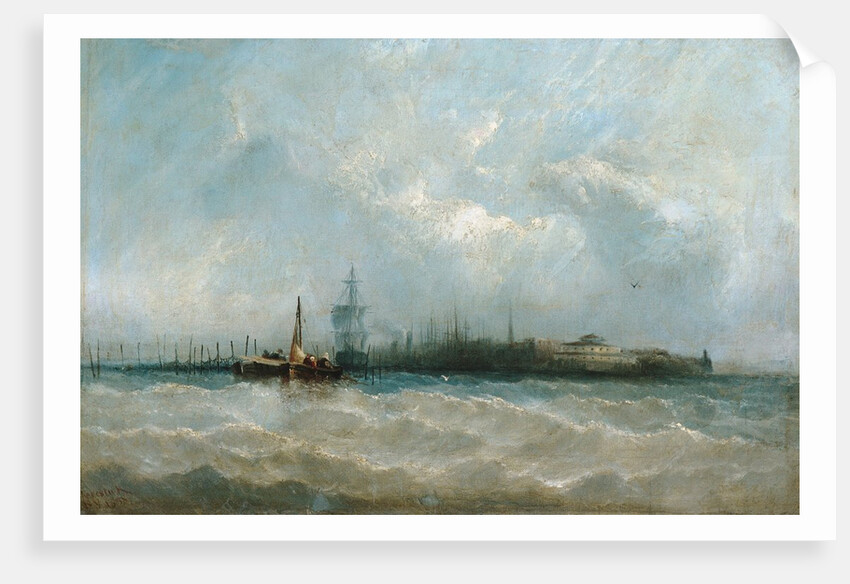 New York from the Harbor Showing the Battery and Castle Garden, 1858 by Alfred Copestick