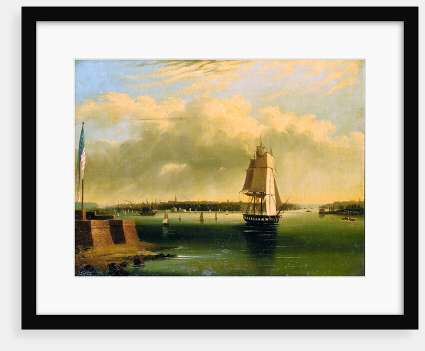 Bay and Harbor of New York from Bedlow's Island, 1850-60 by Edmund Coates