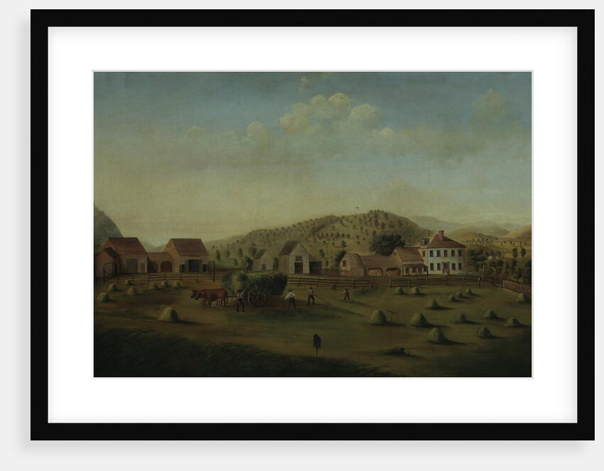 Leete Farm, West Claremont, New Hampshire, ca. 1822 by Francis Alexander