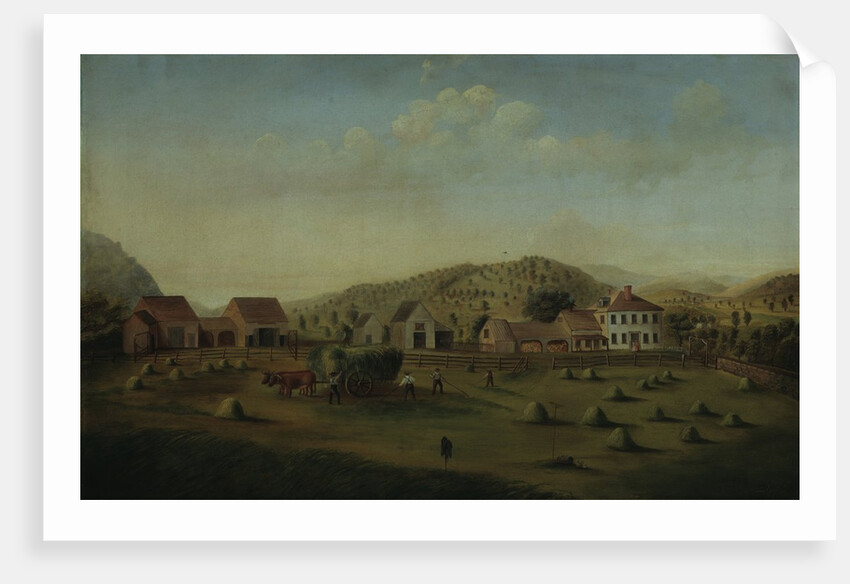 Leete Farm, West Claremont, New Hampshire, ca. 1822 by Francis Alexander