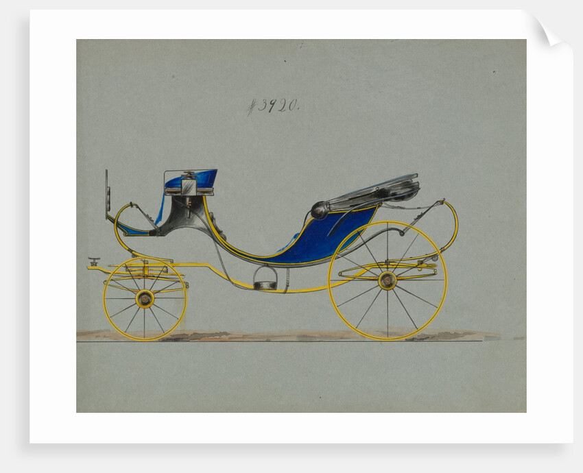 Design for 8 spring Victoria, no. 3920, 1884 by Brewster & Co