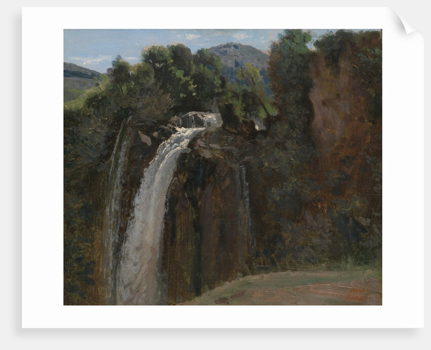 Waterfall at Terni, 1826 by Jean-Baptiste-Camille Corot