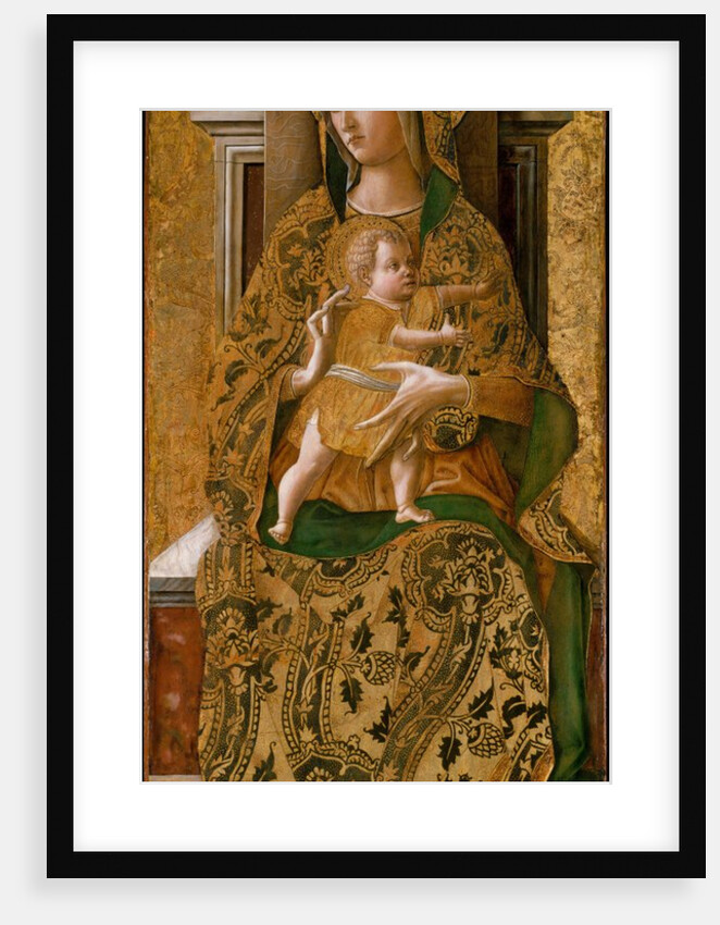 Madonna and Child Enthroned, 1472 by Carlo Crivelli