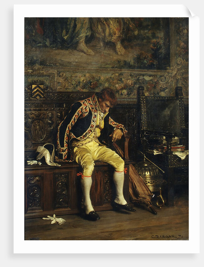 A Footman Sleeping, 1871 by Charles Bargue
