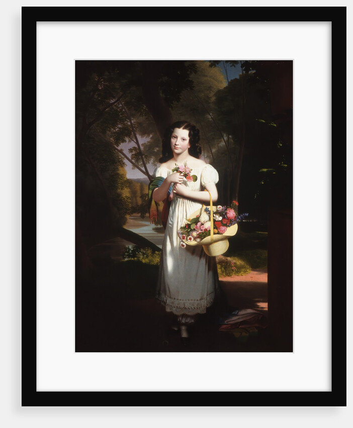 Little Girl with Flowers, ca. 1830 by Charles Cromwell Ingham