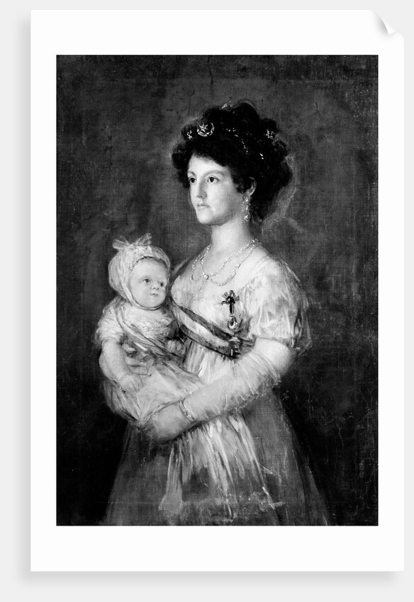 Infanta María Luisa and Her Son Carlos Luis by Goya (copy after)