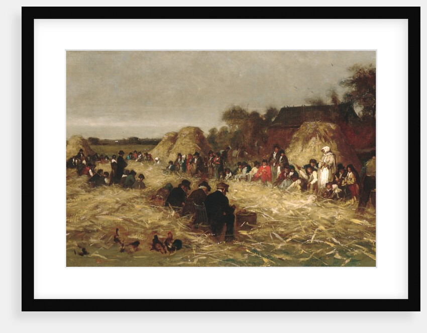 Corn Husking at Nantucket, ca. 1875 by Eastman Johnson
