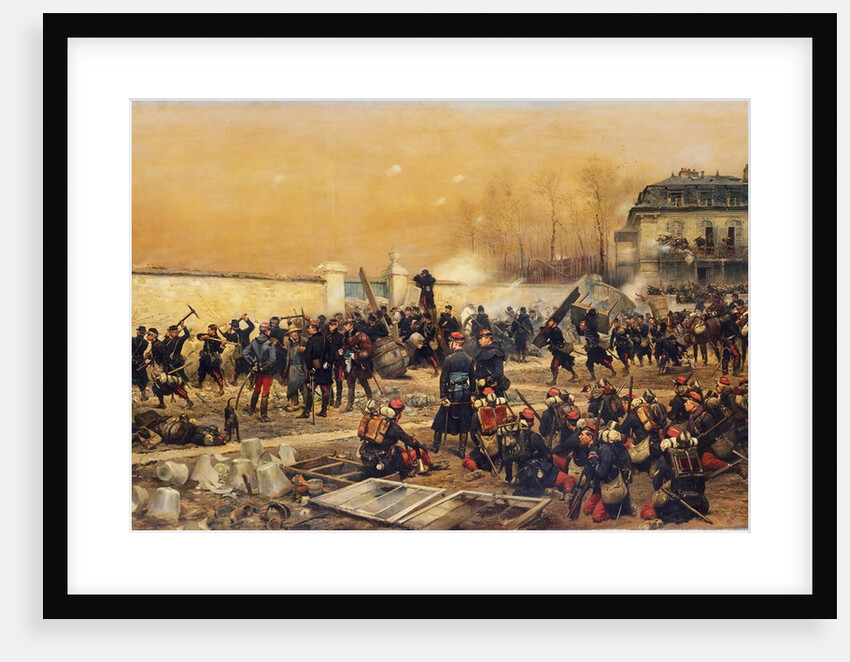 The Defense of Champigny, 1879 by Jean Baptiste Edouard Detaille