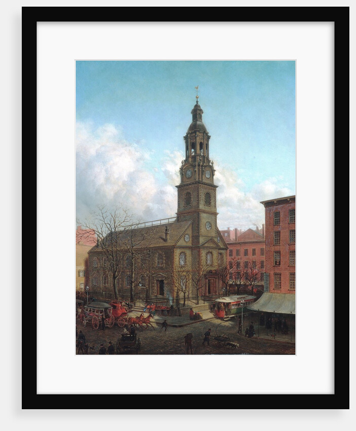 The North Dutch Church, Fulton and William Streets, New York, 1869 by Edward Lamson Henry