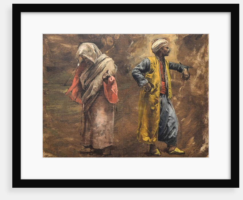 Study of Two Figures, ca. 1878 by Edwin Lord Weeks