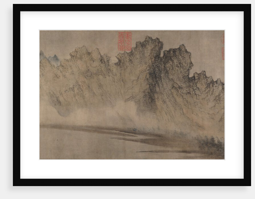 Cloudy Mountains, ca. 1360-70 by Fang Congyi