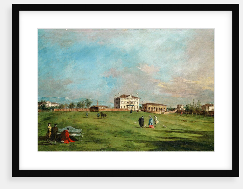 The Villa Loredan, Paese, early 1780s by Francesco Guardi