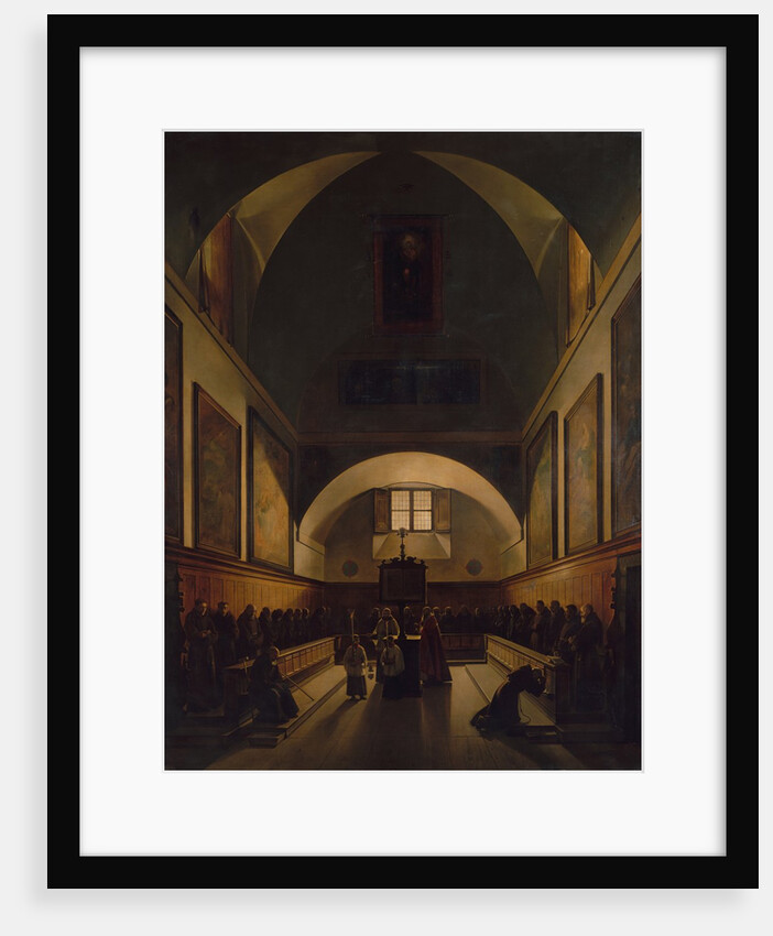 The Choir of the Capuchin Church in Rome, 1814-15 by Francois-Marius Granet
