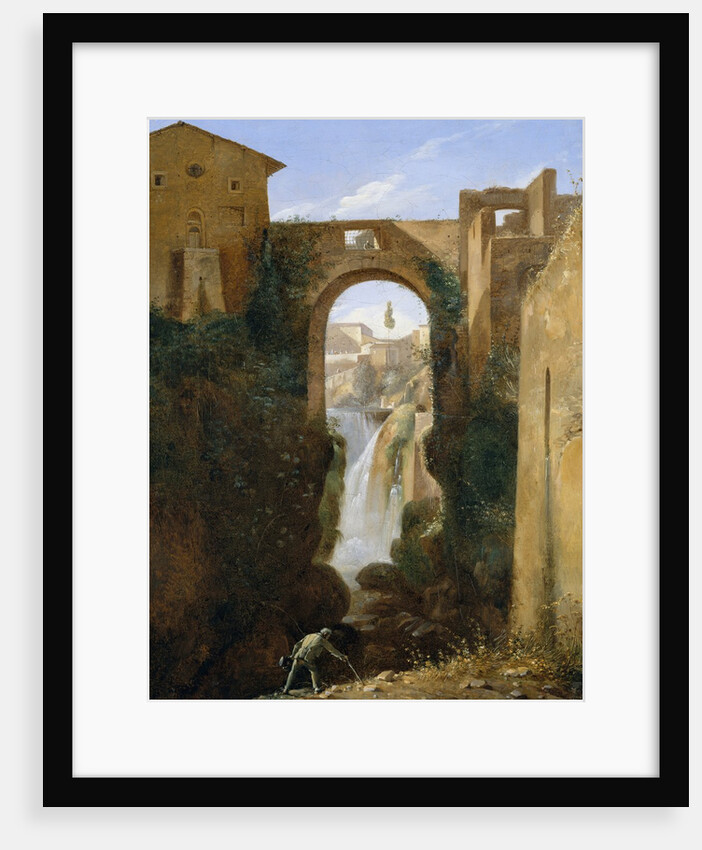 Ponte San Rocco and Waterfalls, Tivoli, ca. 1810-20 by Francois-Marius Granet