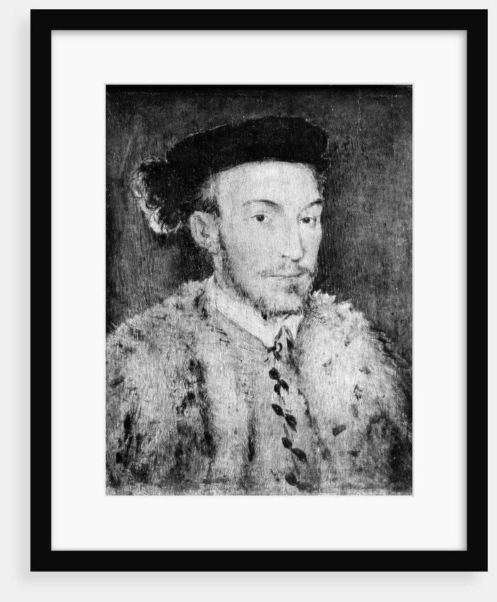 Portrait of a Man in a White Fur Coat by Unknown