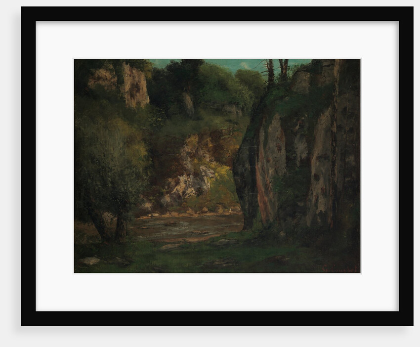 The Hidden Brook, ca. 1873-77 by Gustave Courbet