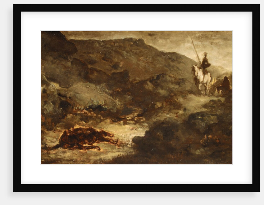 Don Quixote and the Dead Mule, after 1864 by Honore Daumier