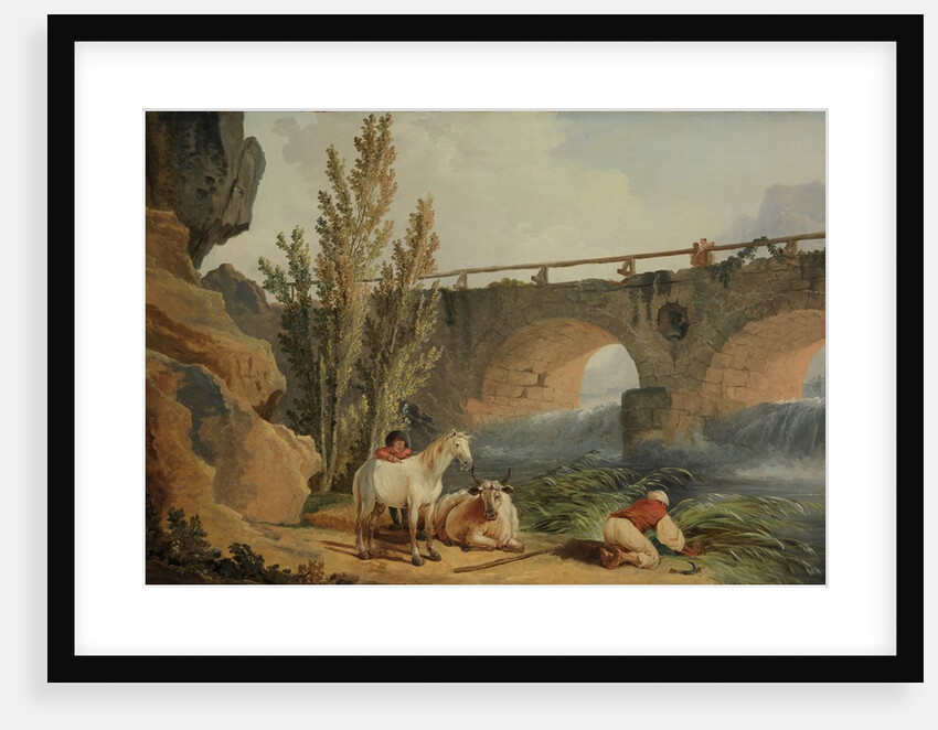 Bridge over a Cascade by Hubert Robert