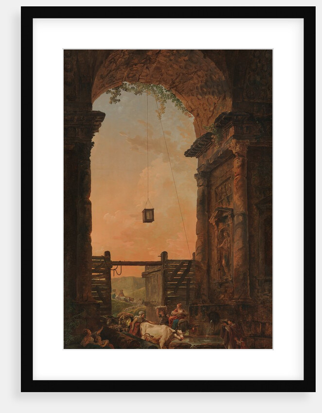 The Return of the Cattle, ca. 1773-75 by Hubert Robert