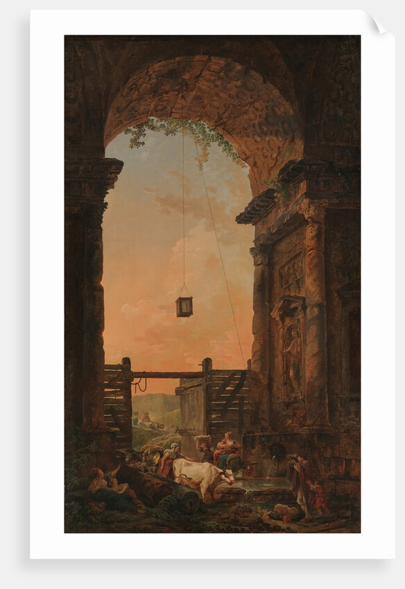 The Return of the Cattle, ca. 1773-75 by Hubert Robert
