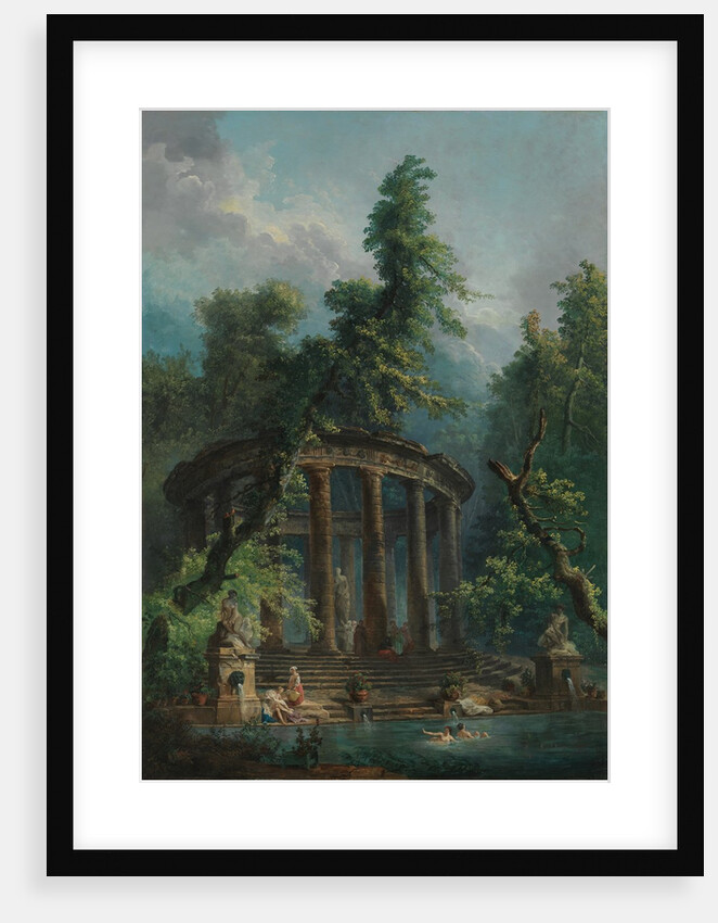The Bathing Pool by Hubert Robert