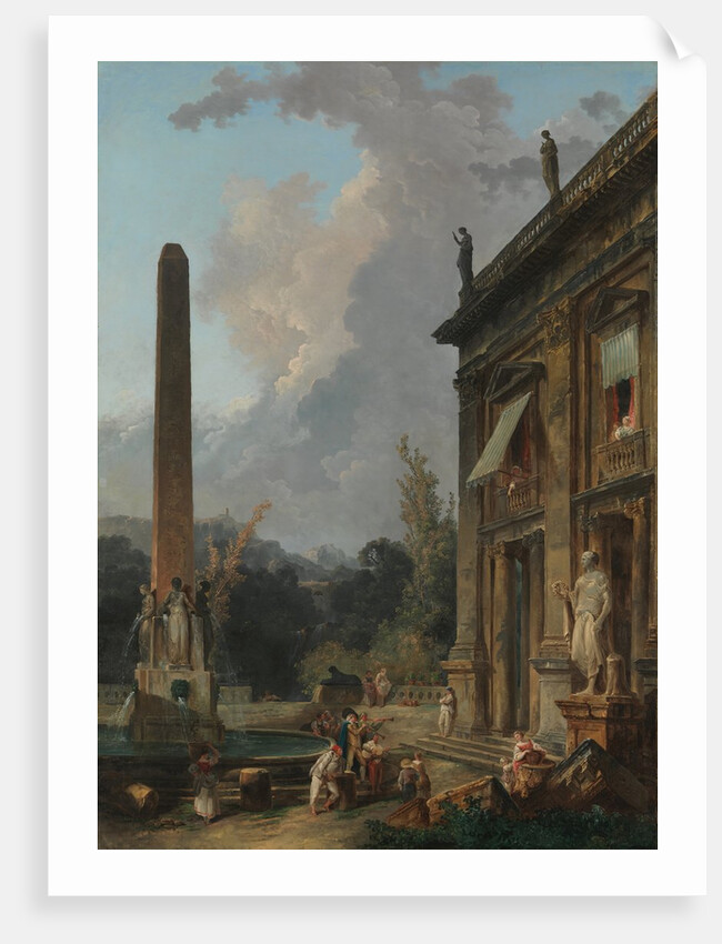 Wandering Minstrels by Hubert Robert