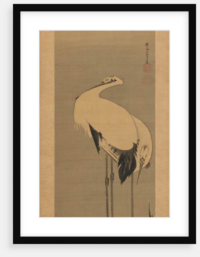 Two Cranes, 1795 by Ito Jakuchu