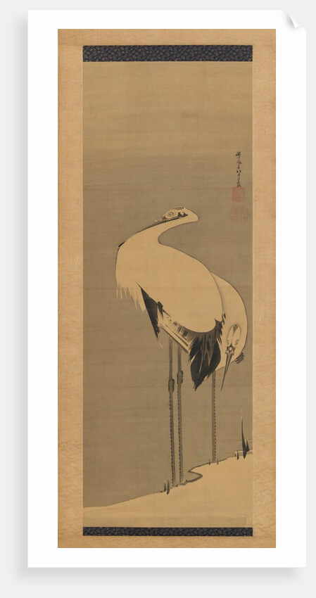 Two Cranes, 1795 by Ito Jakuchu