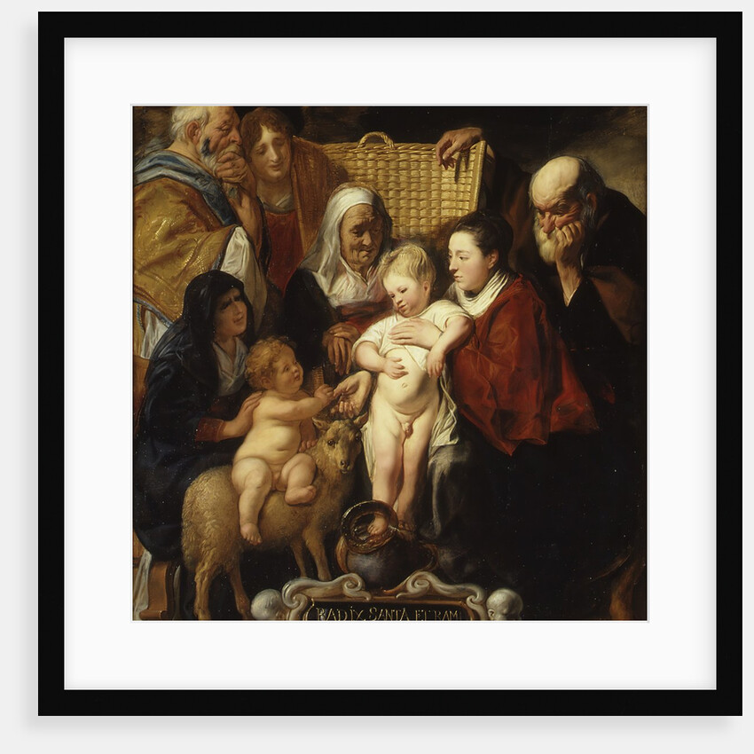 The Holy Family with Saint Anne and the Young Baptist and His Parents, early 1620s and 1650s by Jacob Jordaens