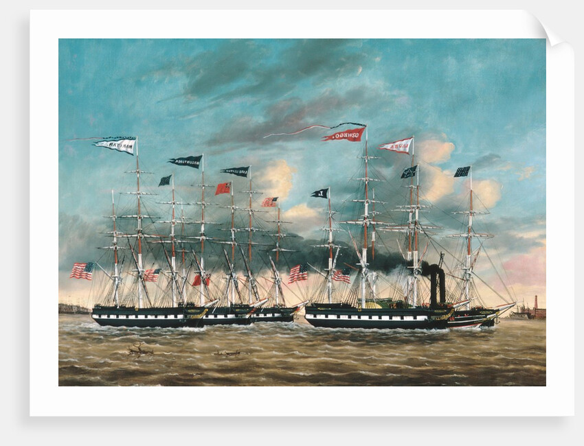 The Tow Boat Conqueror, 1852 by James Guy Evans