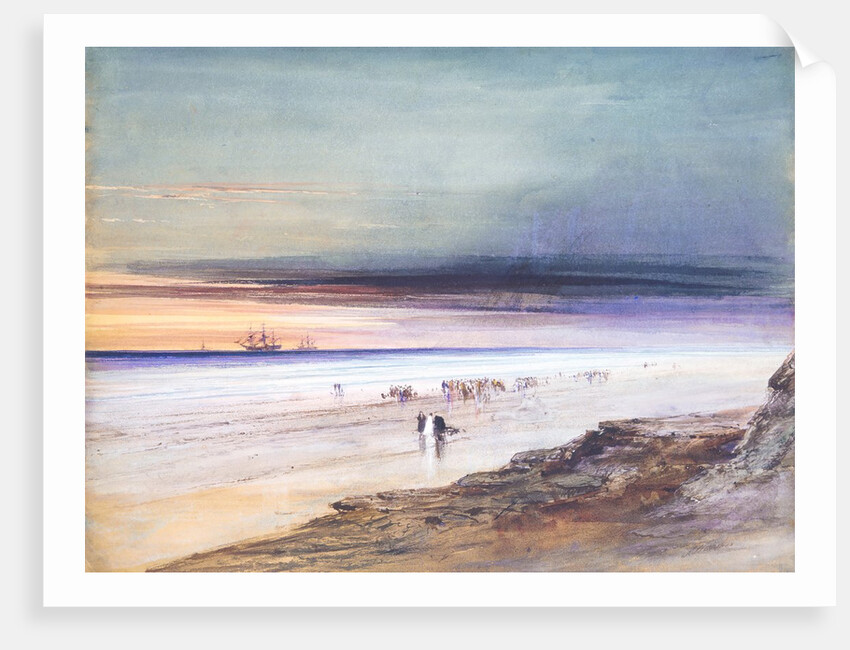 Beach Scene, ca. 1865 by James Hamilton