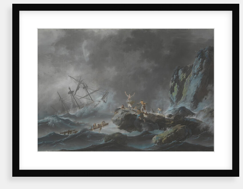 A Shipwreck in a Storm, 1782 by Jean-Baptiste Pillement
