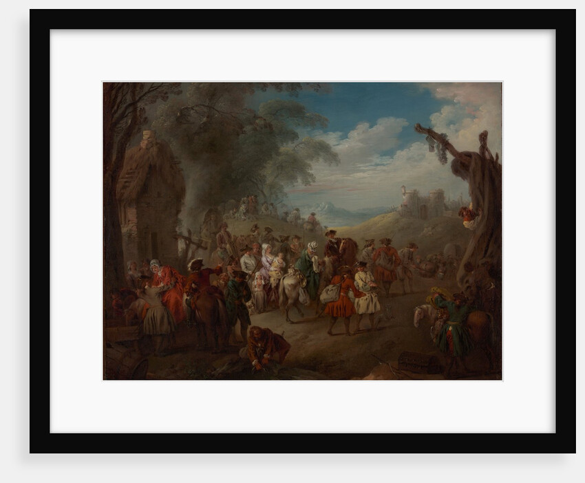 Troops on the March, ca. 1725 by Jean-Baptiste Pater